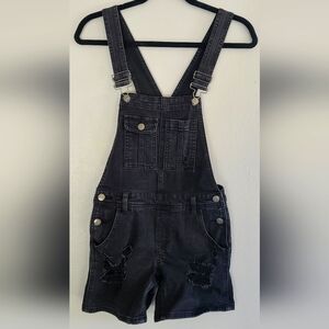No Boundaries Black Denim Overalls Size XS